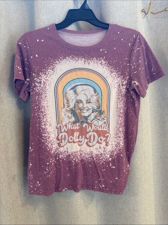 Tops - What Would Dolly Do? Graphic Tee - Purple